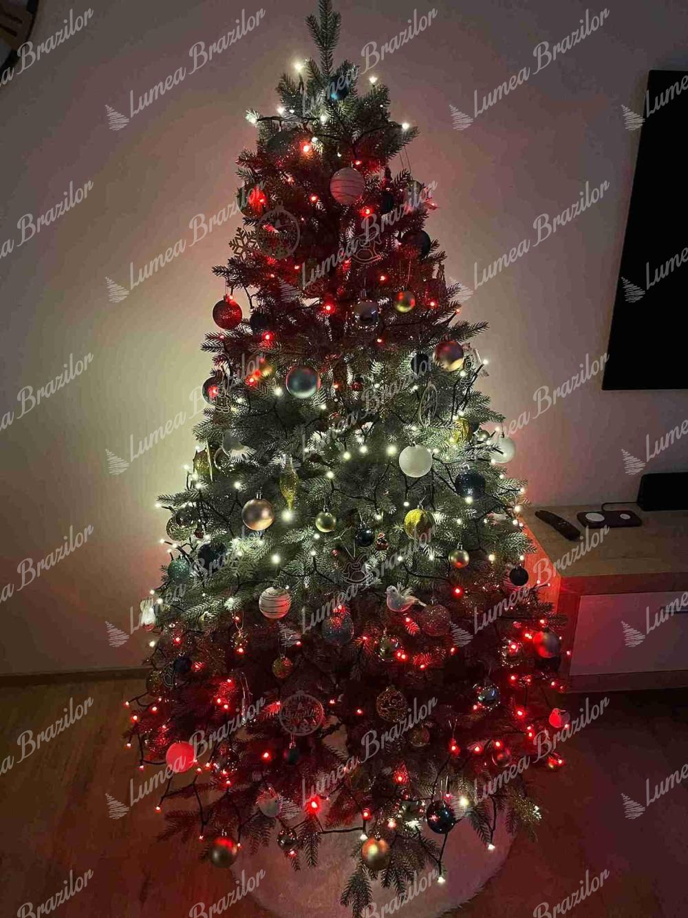 Pom de Crăciun artificial FULL 3D Molid Înghețat