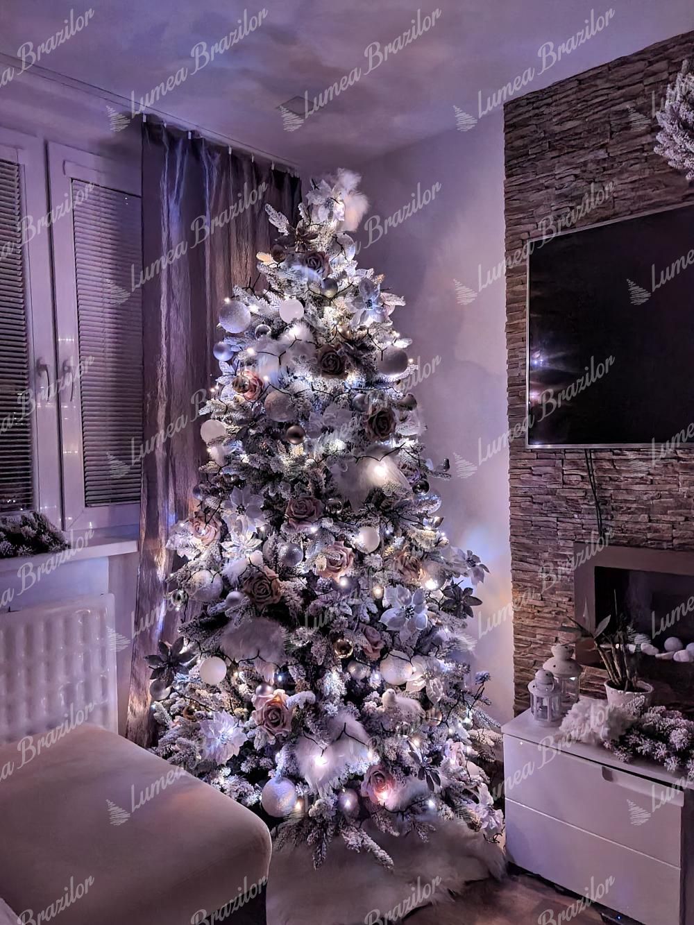 Instalație de Crăciun în ediție gold cu LED-uri pentru pomul de Crăciun Twinkly