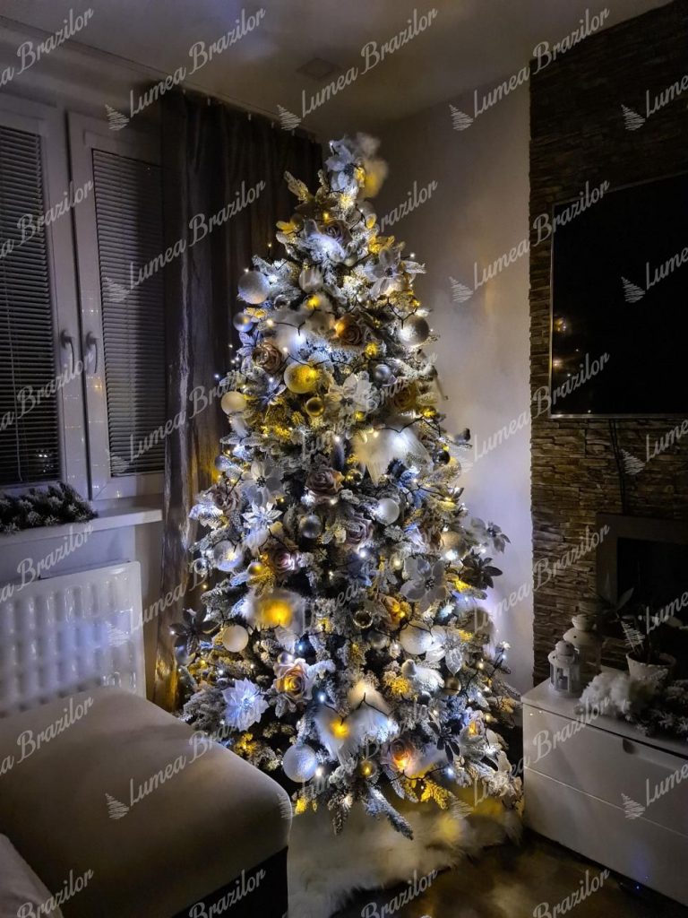 Instalație de Crăciun în ediție gold cu LED-uri pentru pomul de Crăciun Twinkly