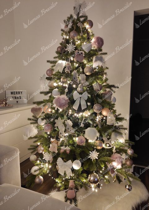 Pom de Crăciun artificial 3D Molid Scandinav 180cm