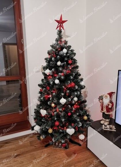 Pom de Crăciun artificial Pin Argintiu 180cm