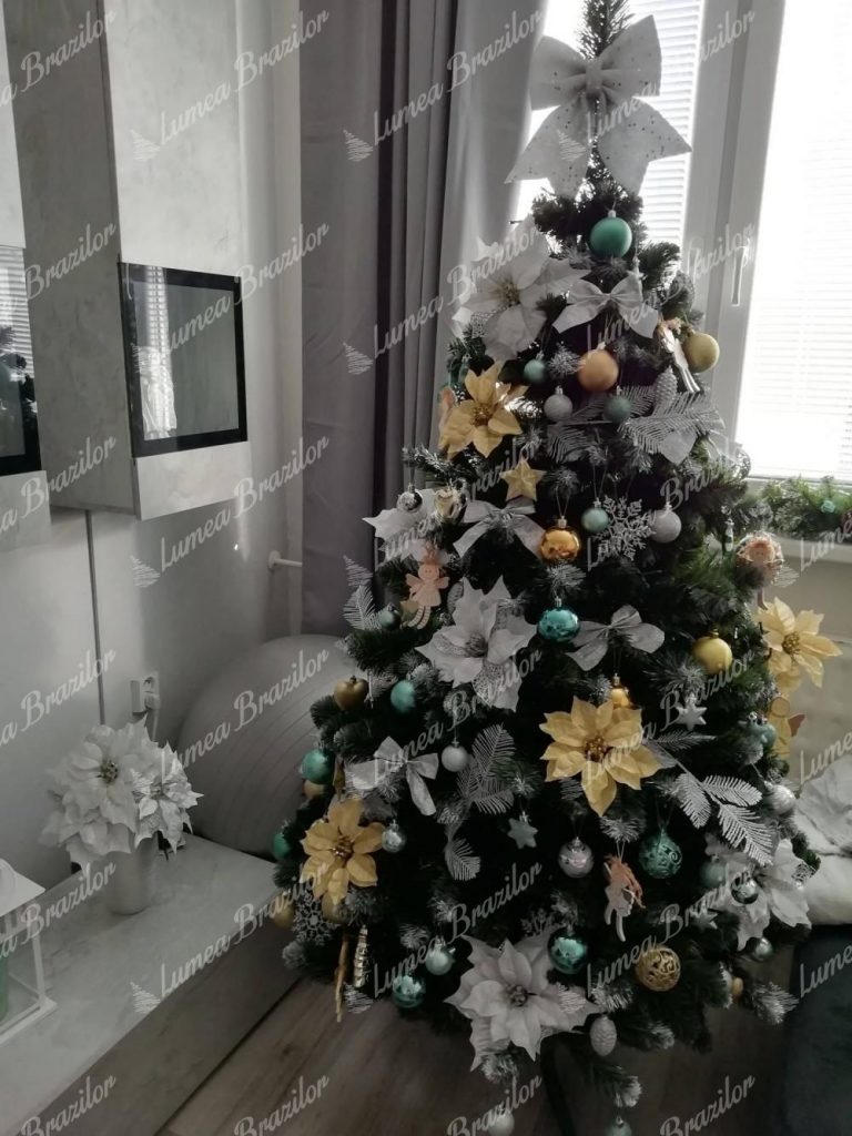 Pom de Crăciun artificial Pin Înzăpezit 180cm