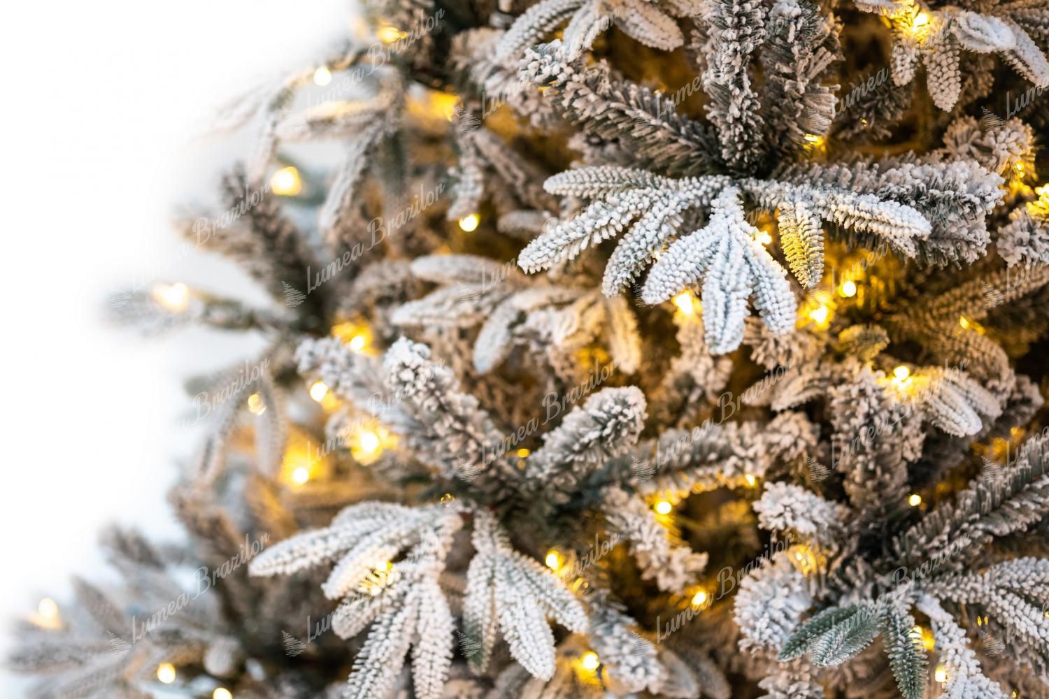 Pom de Crăciun artificial 3D Brad Siberian LED