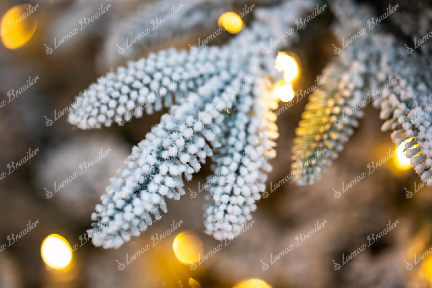 Pom de Crăciun artificial 3D Brad Siberian LED