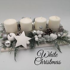 Cununa de advent alb
