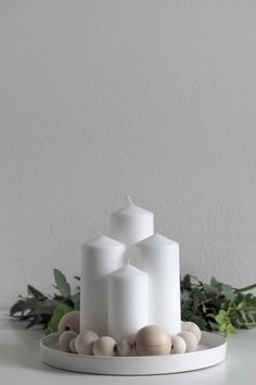 Cununa de advent alb