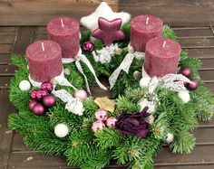 Cununa de advent purpurie