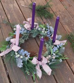 Cununa de advent purpurie