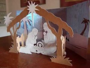 Decorațiuni de Crăciun realizate manual - Betleem
