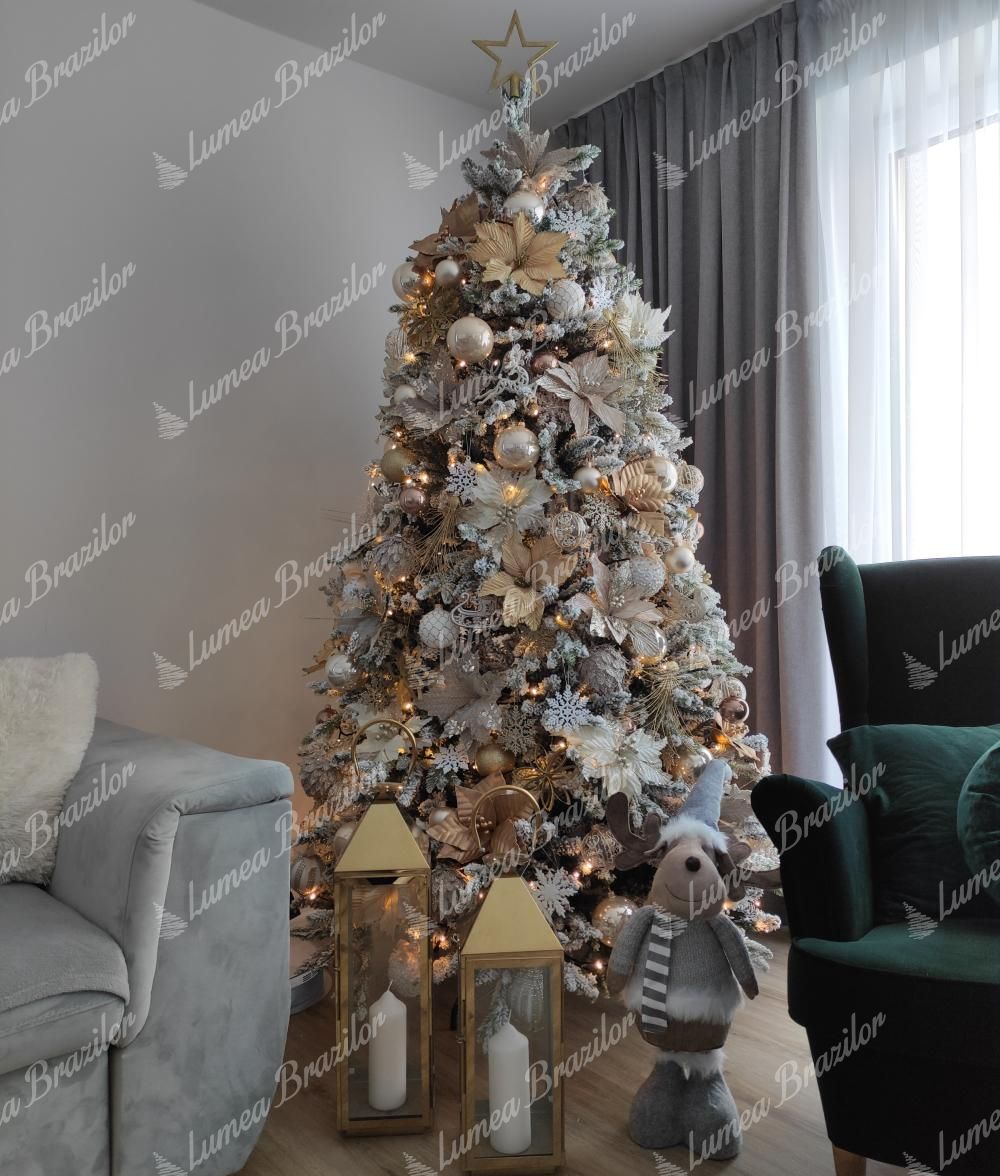 Pom de Craciun artificial 3D Molid Royal 210cm