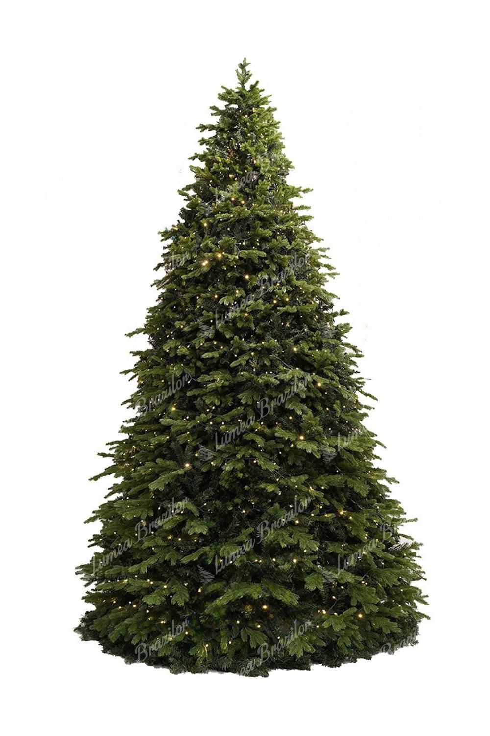 Brad de Crăciun gigantic 3D brad Exclusiv 400cm LED