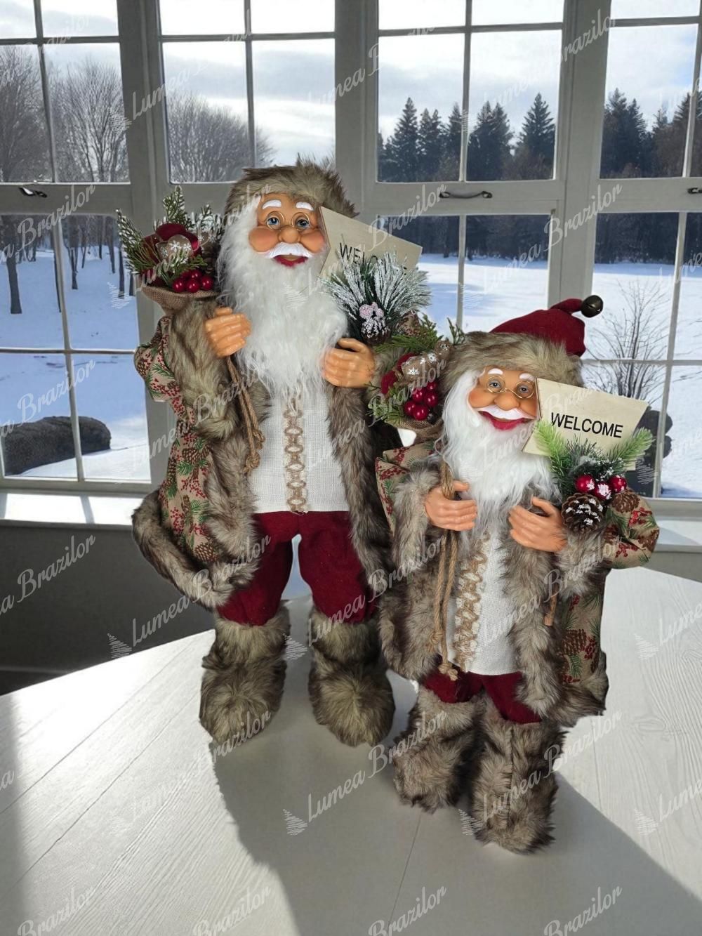 Decorațiune Moș Crăciun Bordo