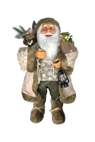 Decorațiune de Crăciun Moș Crăciun Auriu Crem 80cm