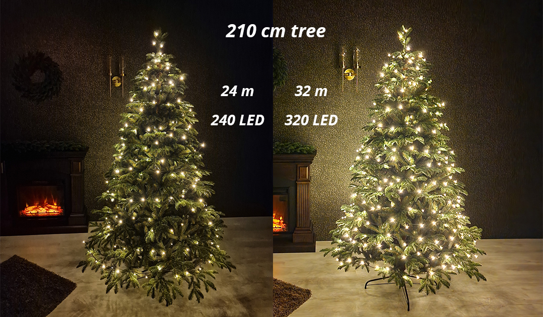Lumini decorative 240LED vs 320LED