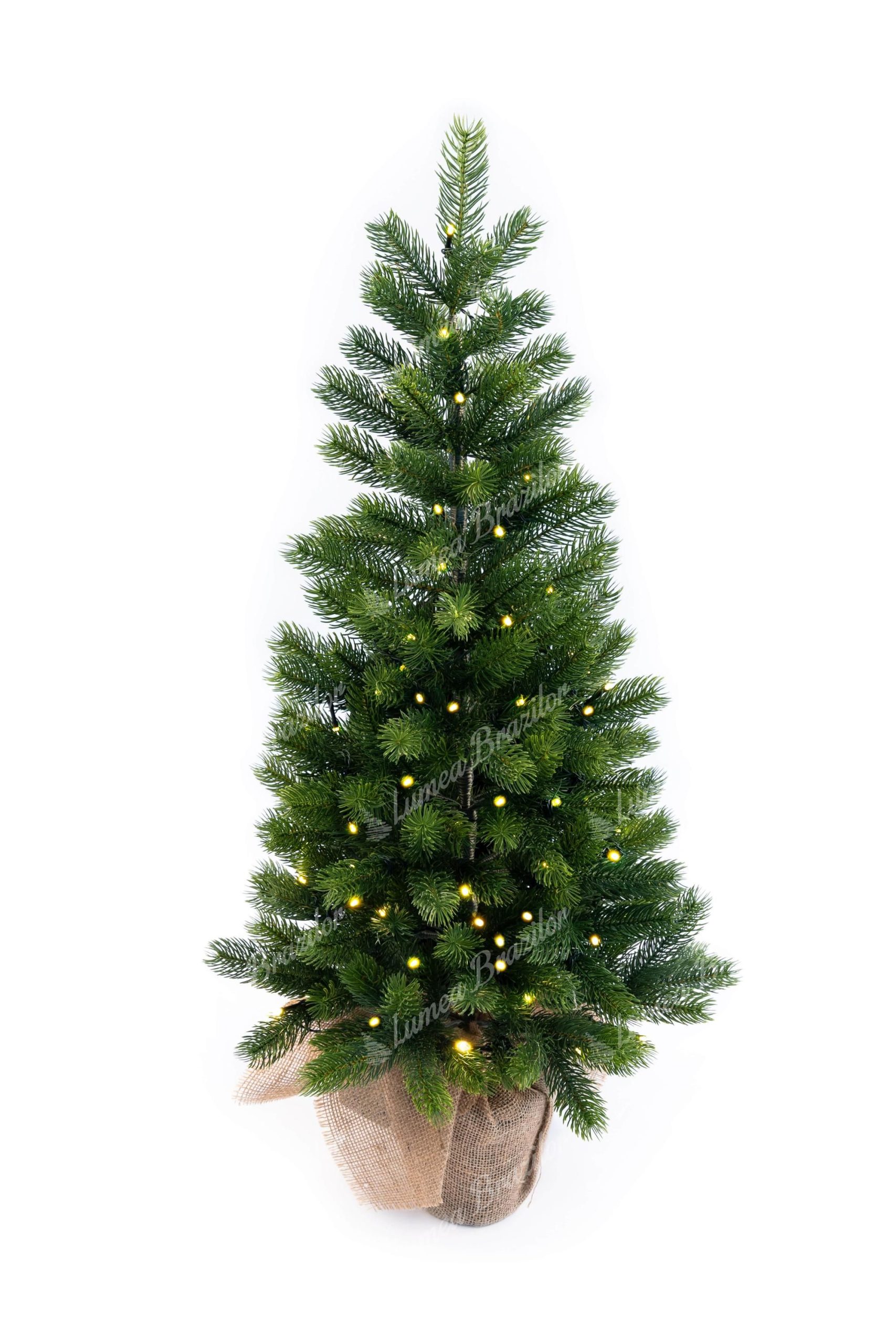 Brad de Crăciun artificial 100% 3D Mini Spruce LED