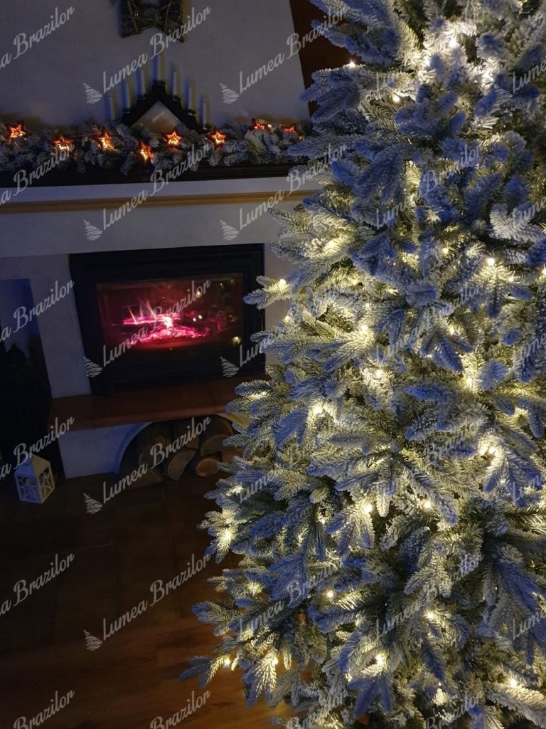 Pom de Crăciun artificial 3D Molid Royal LED