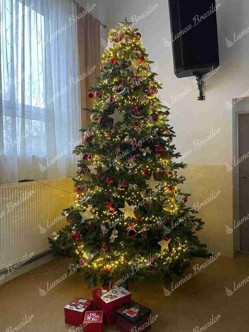 Brad de Crăciun 3D artificial Molid Exclusiv 300cm