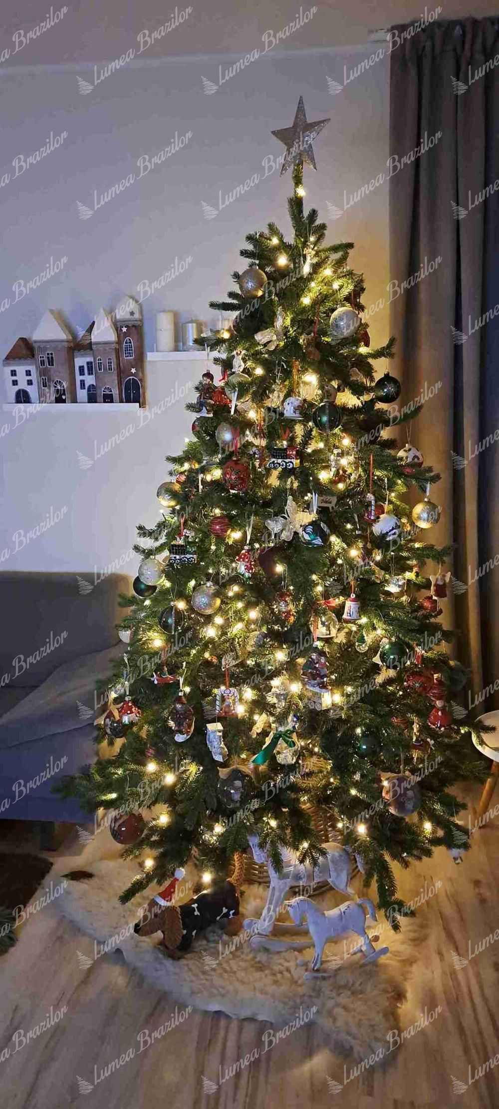 Pom artificial de Crăciun 3D Molid Exclusiv 210cm LED450