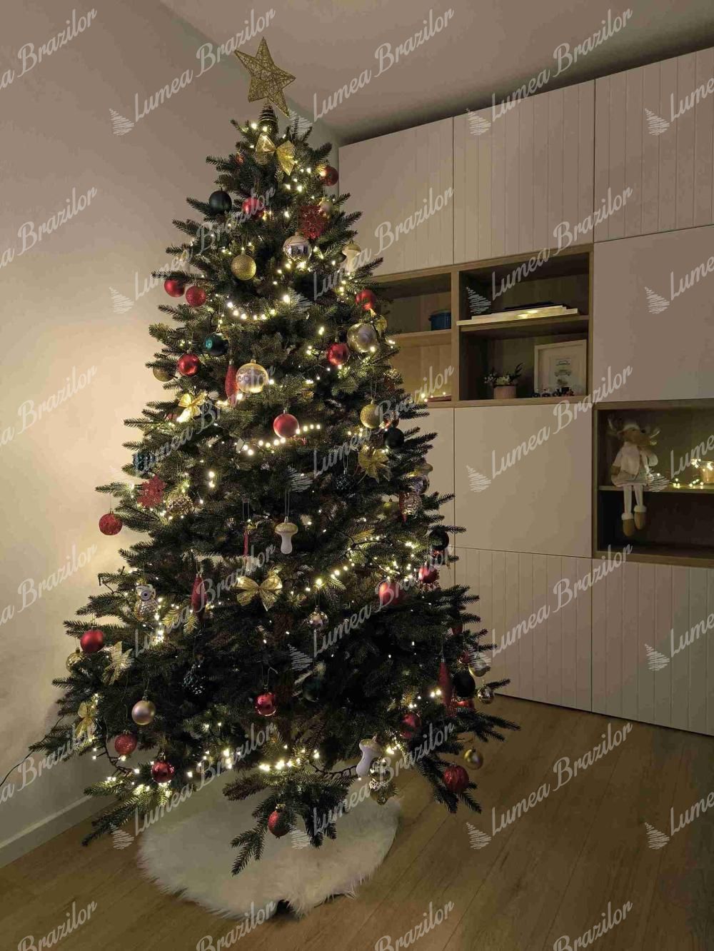 Pom de Crăciun artificial 3D Molid Alpin 210cm