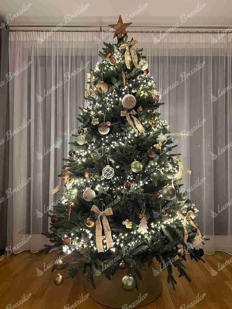 Pom de Crăciun artificial 3D Molid Alpin 210cm