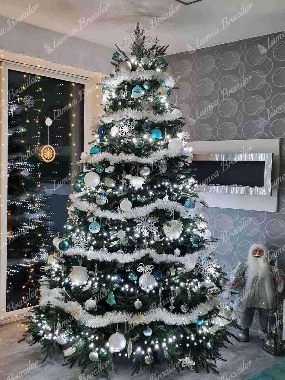 Pom de Crăciun artificial 3D Molid Masiv 240cm
