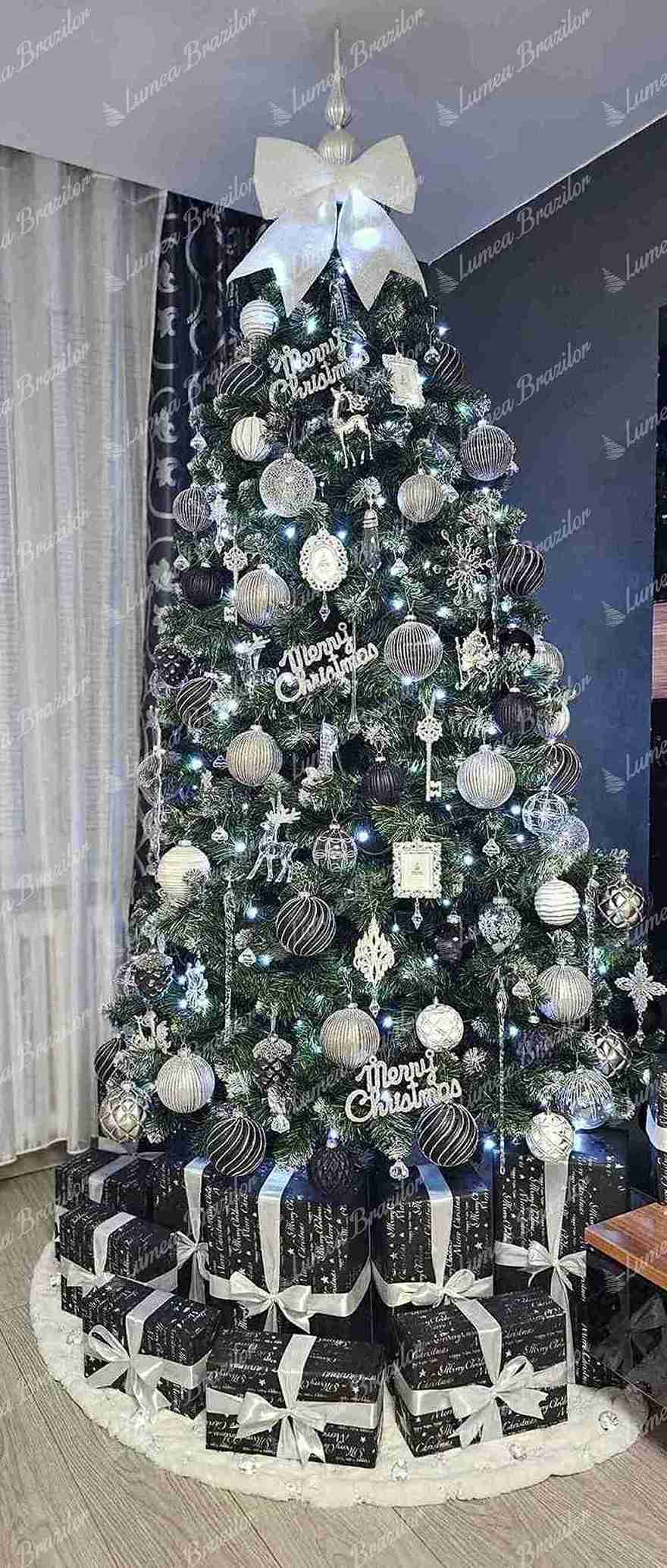 Pom de Crăciun artificial Pin Înzăpezit 250cm