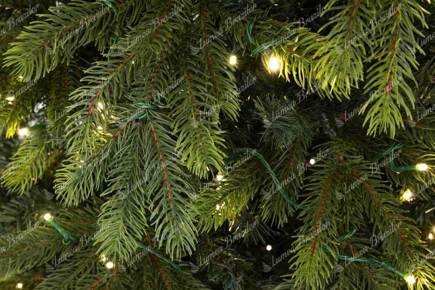 Pom de Crăciun artificial 3D Molid Scandinav 240cm LED600