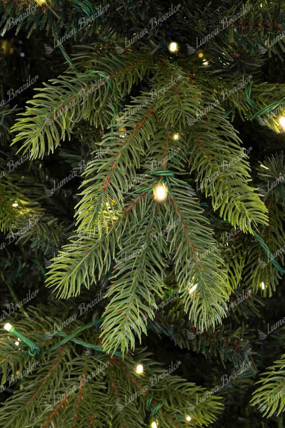 Pom de Crăciun artificial 3D Molid Scandinav 240cm LED600