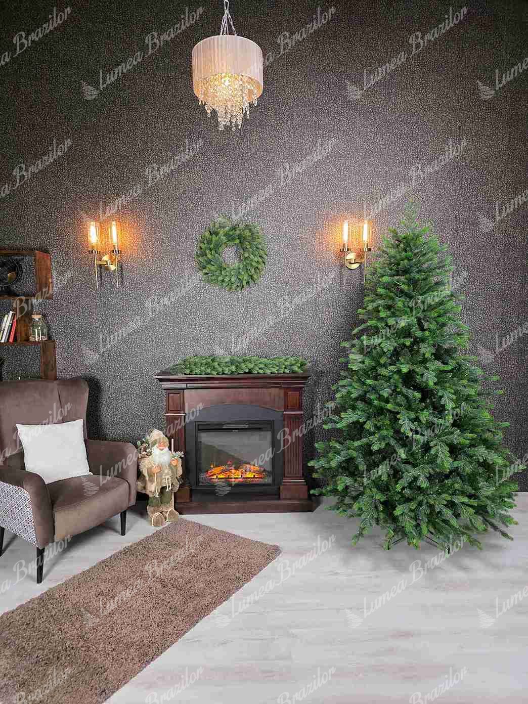 Pom de Crăciun artificial 3D Molid Italian 180cm