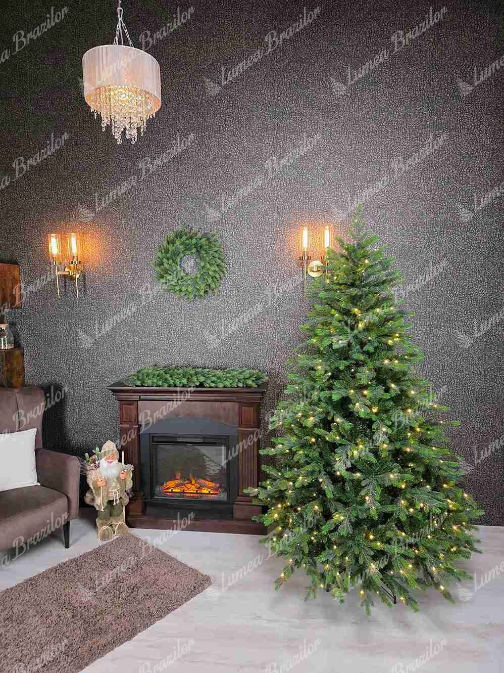 Pom de Crăciun artificial 3D Molid Italian 270cm 930LED