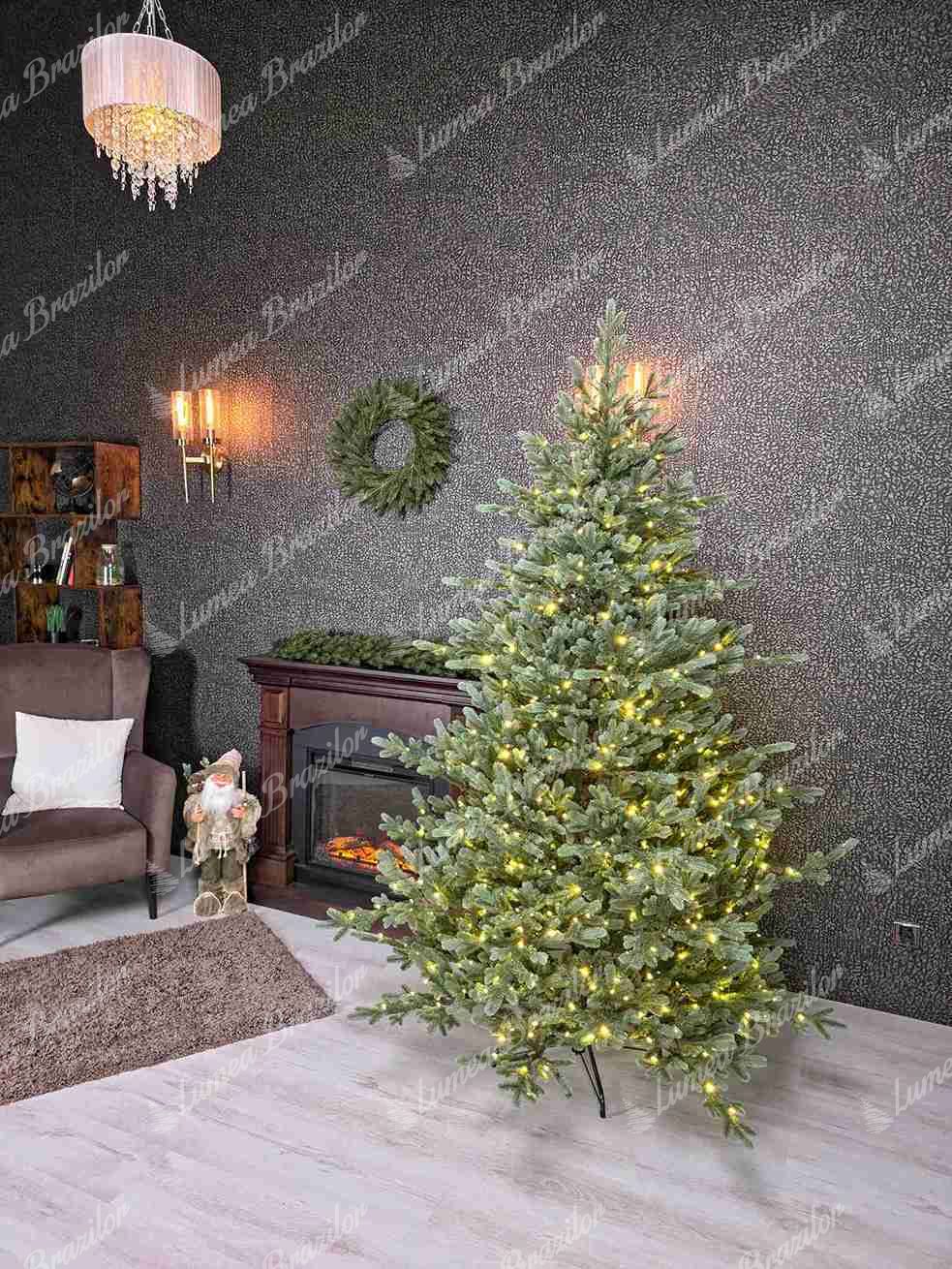 Brad artificial de Crăciun FULL 3D Molid Înțepător 180cm 600LED