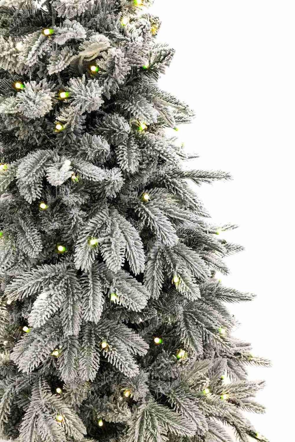 Brad artificial în ghiveci 3D Molid Arctic 120cm 200LED