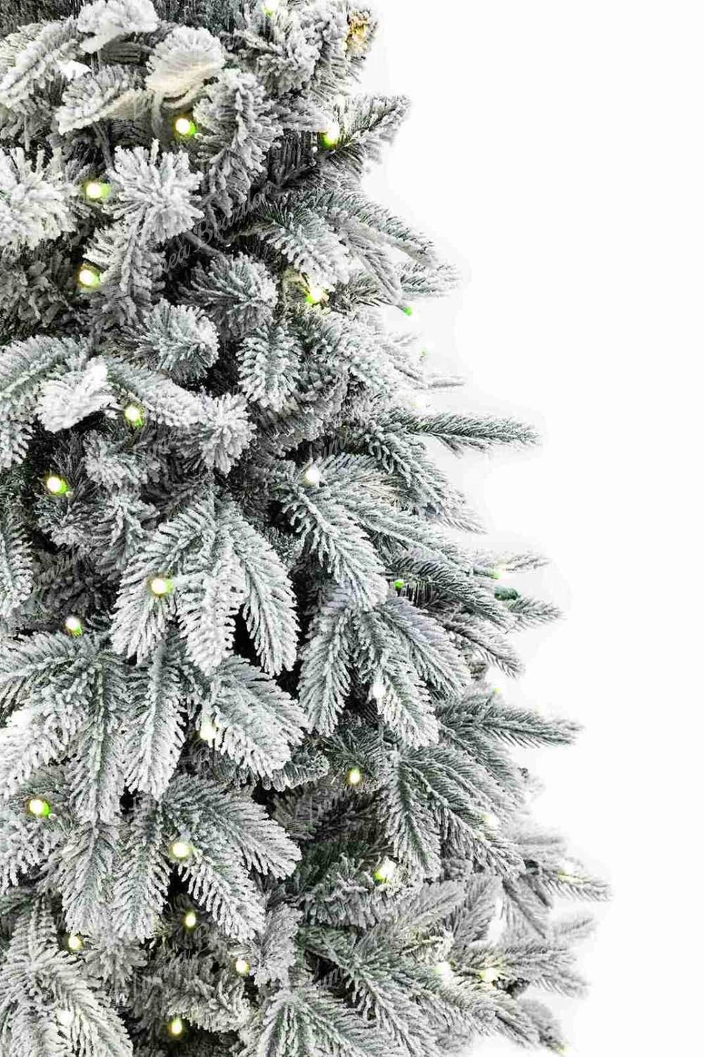 Brad artificial în ghiveci 3D Molid Arctic 120cm 200LED