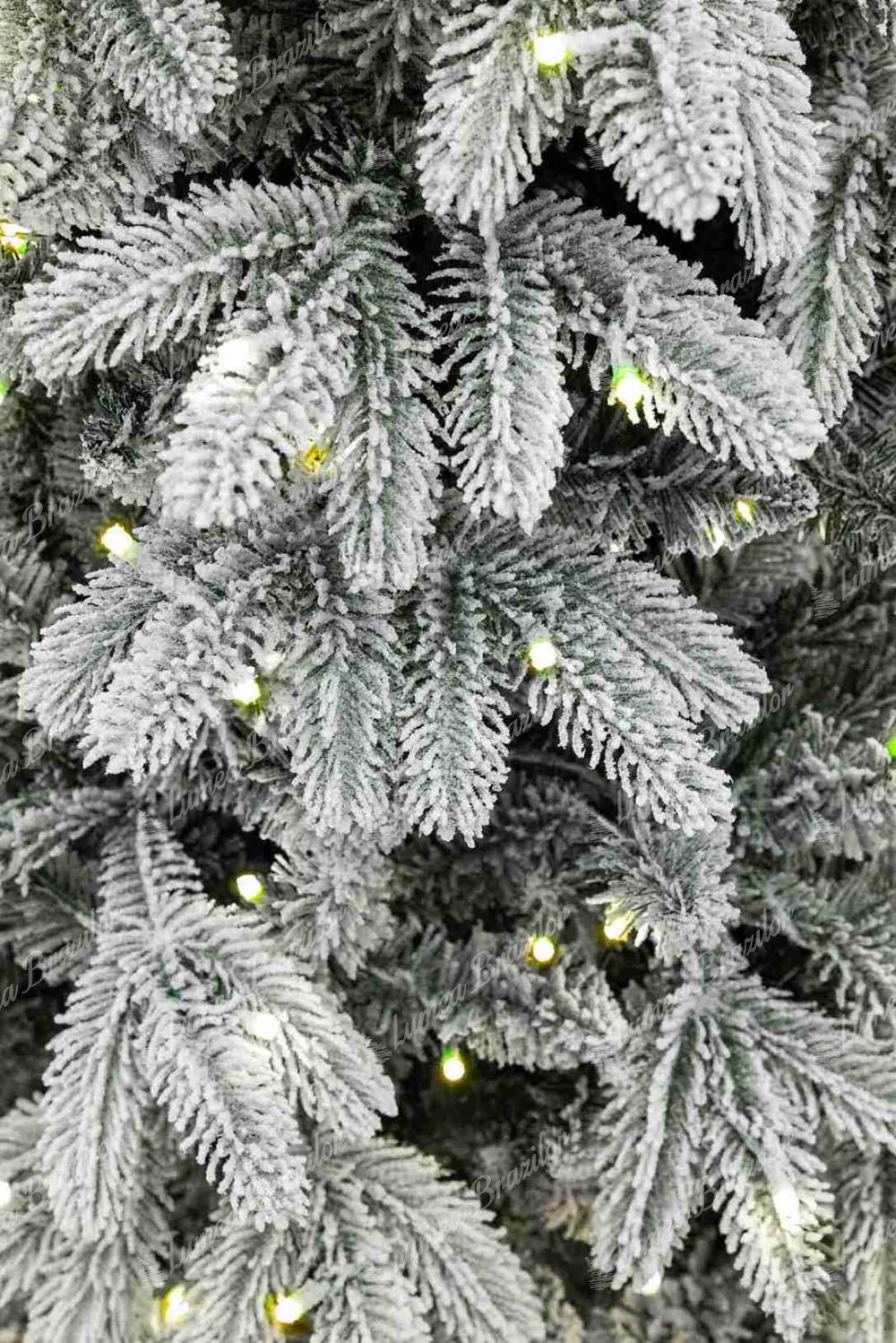 Brad artificial în ghiveci 3D Molid Arctic 120cm 200LED