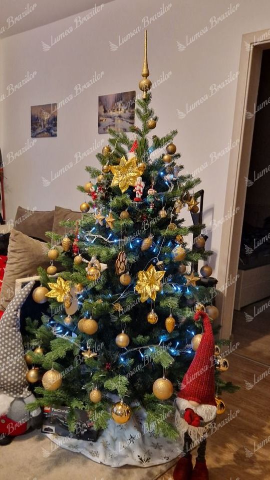 Brad de Crăciun 3D artificial Molid Exclusiv 150cm
