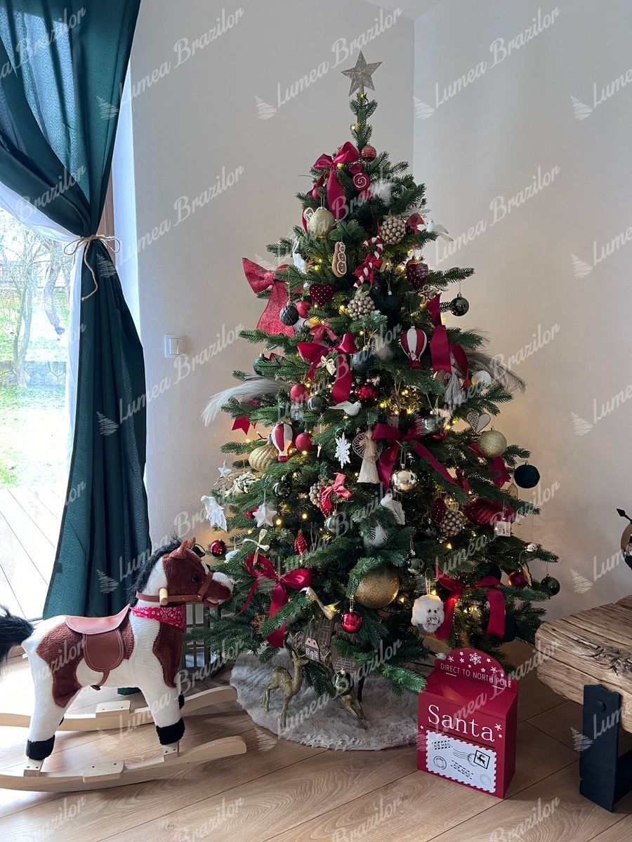 Brad de Crăciun 3D artificial Molid Exclusiv 180cm