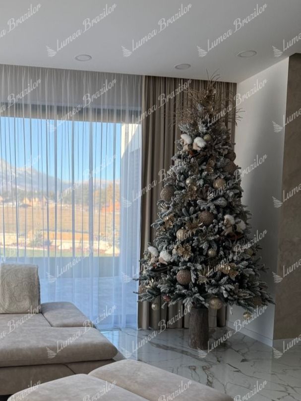 Brad de Crăciun artificial 3D Molid Royal 240cm LED500