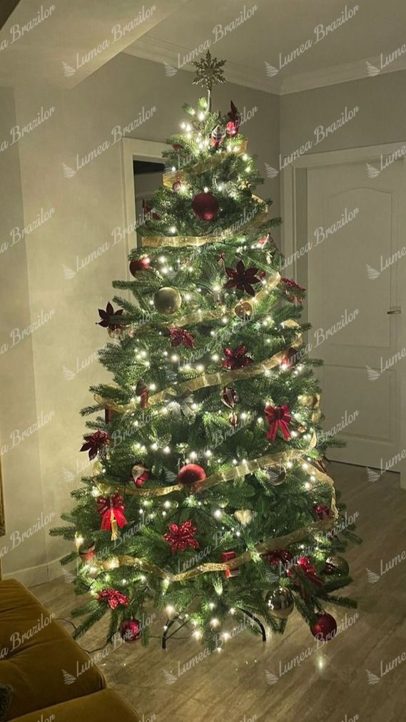 Brad de Crăciun artificial FULL 3D Molid Finlandez 210cm