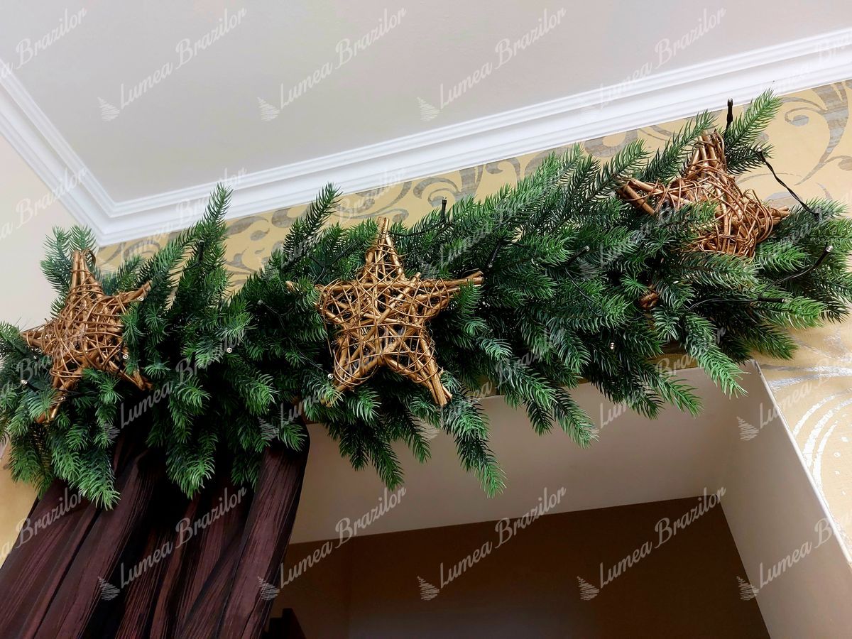 Ghirlandă de Crăciun 100% 3D Molid Robust 100cm