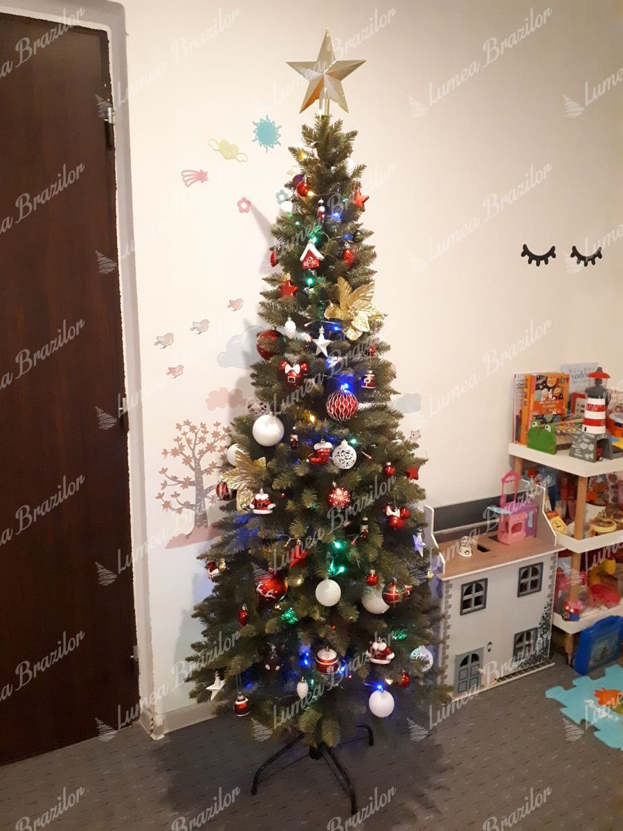 Pom de Crăciun artificial Molid Norvegian Slim 180cm