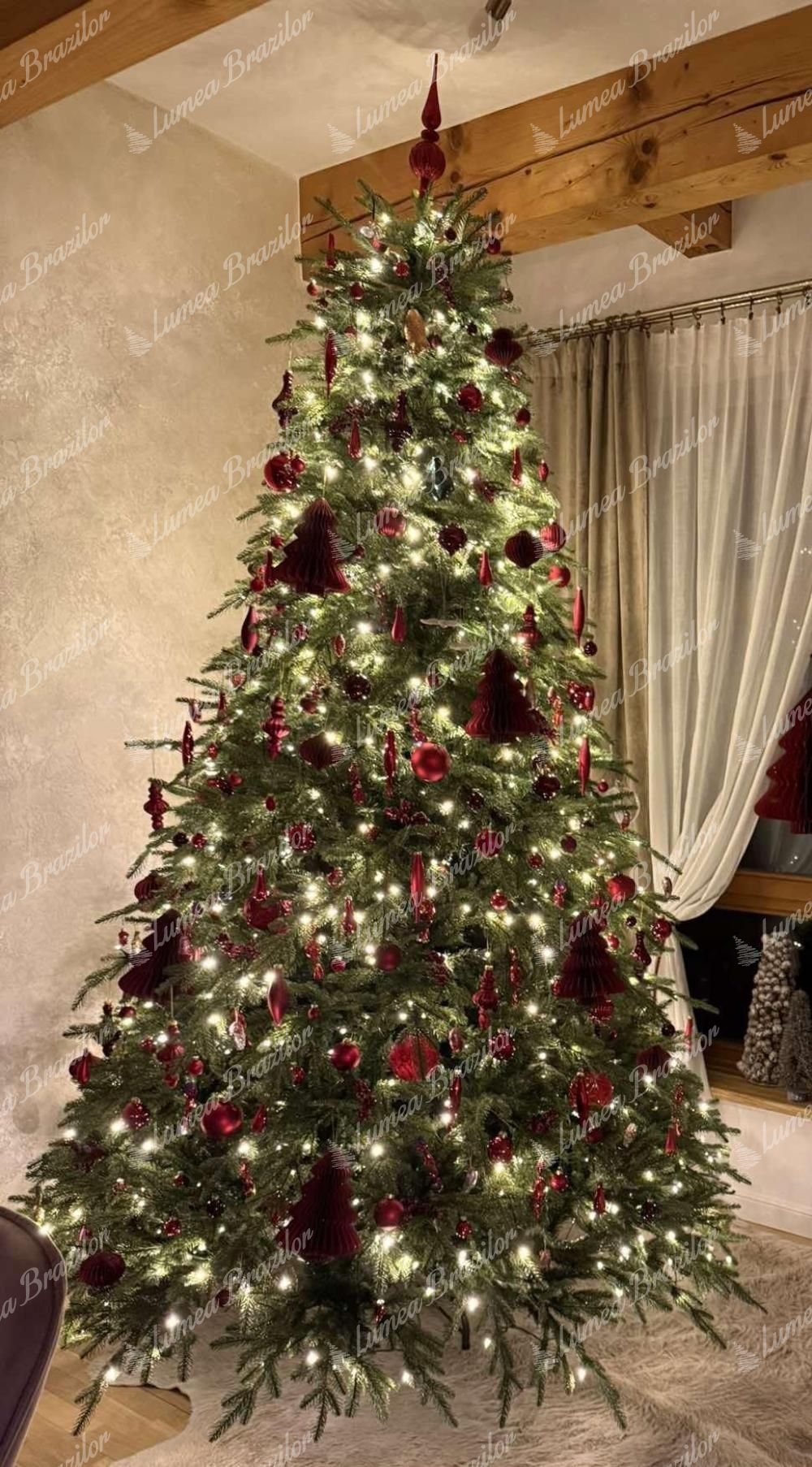 Pom de Crăciun artificial 3D Molid Masiv 270cm 850LED